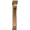 Ekena Millwork Legacy Slat Rough Sawn Bracket w/ Offset Brace, Western Red Cedar, 6"W x 40"D x 40"H BKT0604X40X40LEC06RWR - alternate 2